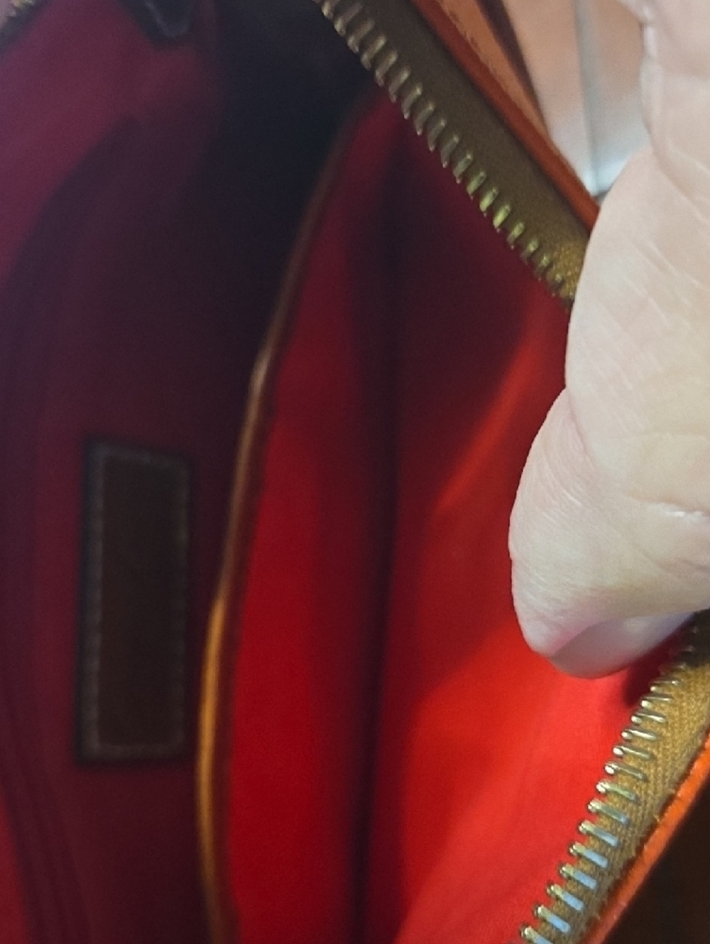 Dooney & Bourke Orange Pebbled Leather Cross Body - Picture 4 of 8